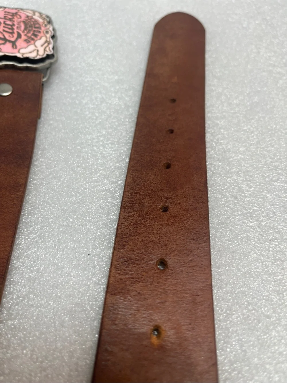 Lucky Brand Leather Belt Sz Medium - Picture 6 of 8